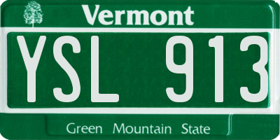 VT license plate YSL913