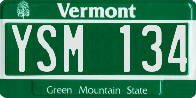 VT license plate YSM134