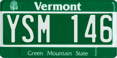 VT license plate YSM146