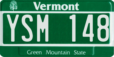 VT license plate YSM148