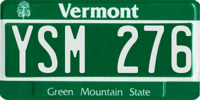 VT license plate YSM276