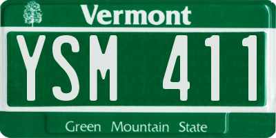 VT license plate YSM411