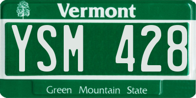 VT license plate YSM428