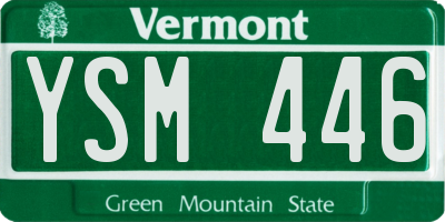 VT license plate YSM446