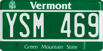 VT license plate YSM469