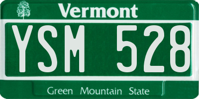 VT license plate YSM528