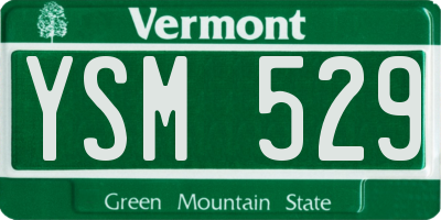 VT license plate YSM529