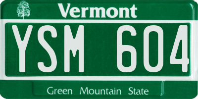 VT license plate YSM604
