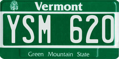 VT license plate YSM620