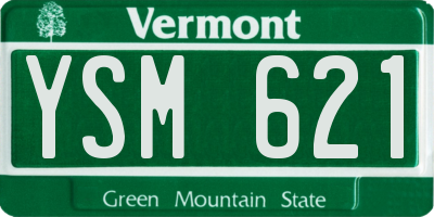 VT license plate YSM621