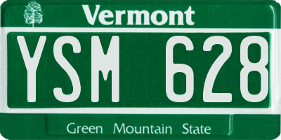 VT license plate YSM628