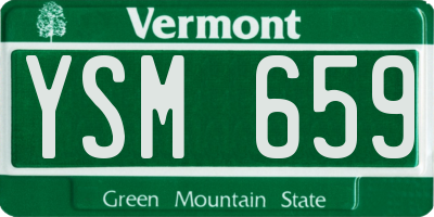 VT license plate YSM659