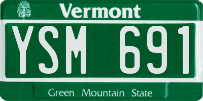 VT license plate YSM691