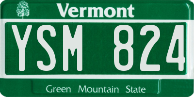 VT license plate YSM824