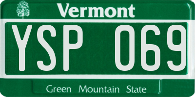 VT license plate YSP069