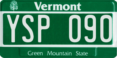 VT license plate YSP090