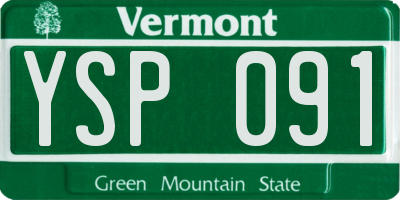 VT license plate YSP091