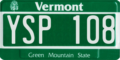 VT license plate YSP108