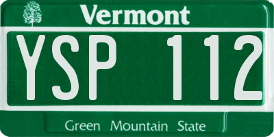 VT license plate YSP112