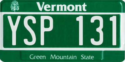 VT license plate YSP131