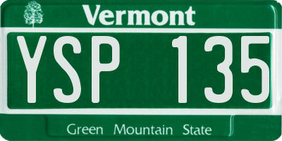 VT license plate YSP135
