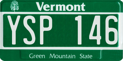 VT license plate YSP146
