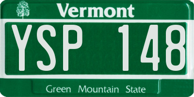 VT license plate YSP148