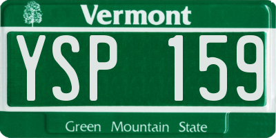 VT license plate YSP159