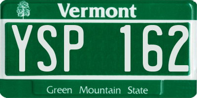 VT license plate YSP162