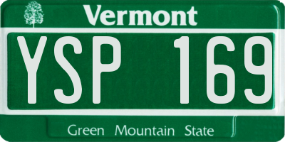 VT license plate YSP169