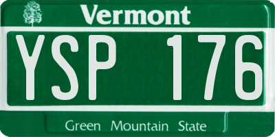 VT license plate YSP176
