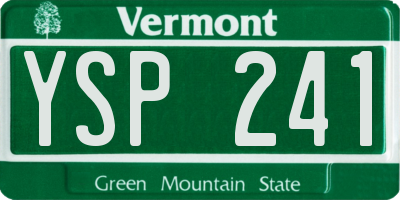 VT license plate YSP241