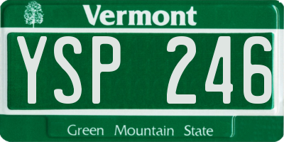 VT license plate YSP246
