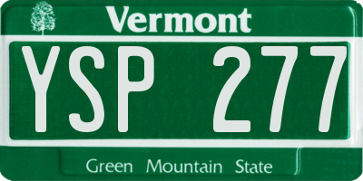 VT license plate YSP277