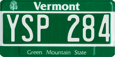 VT license plate YSP284
