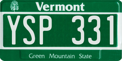 VT license plate YSP331