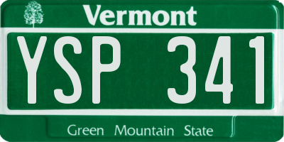 VT license plate YSP341