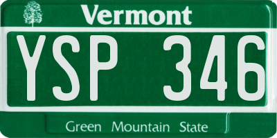 VT license plate YSP346