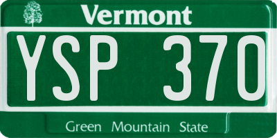 VT license plate YSP370