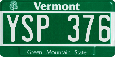 VT license plate YSP376