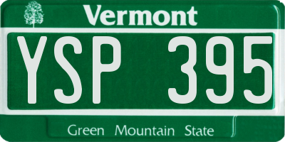 VT license plate YSP395