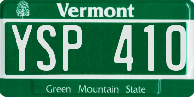 VT license plate YSP410