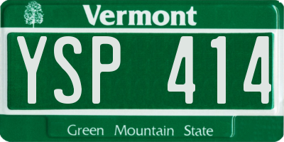 VT license plate YSP414