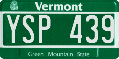 VT license plate YSP439