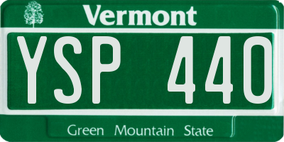VT license plate YSP440
