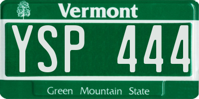 VT license plate YSP444