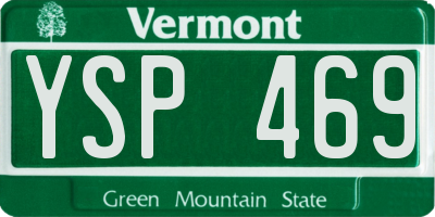VT license plate YSP469