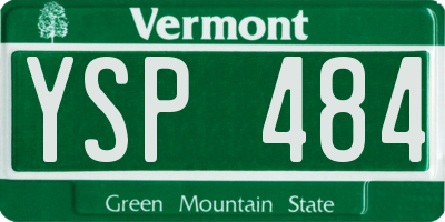 VT license plate YSP484