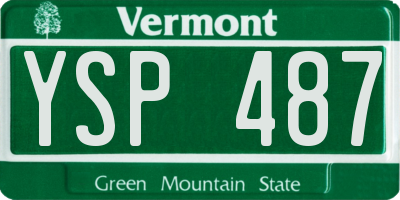 VT license plate YSP487