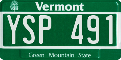 VT license plate YSP491